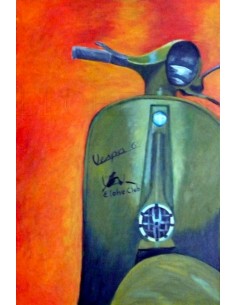 “VESPA VERDE AÑOS 60 ” (REPRODUCCIÓN)