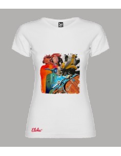 “CAMISETA CHICA “COLLAGE VESPAS”