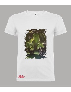 CAMISETA CHICO “VESPA VERDE FARO BAJO” 2