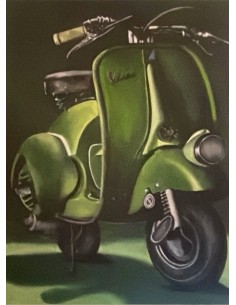 “VESPA VERDE FARO BAJO”
